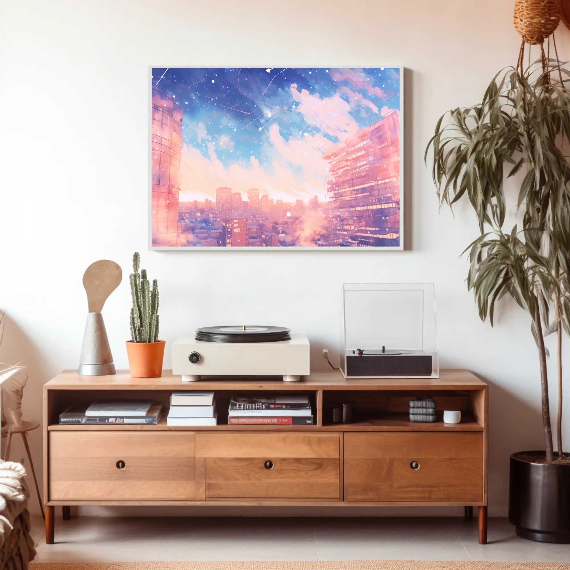 Dreamy Urban Skyline Poster