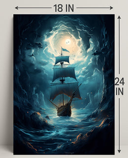 Voyage Through The Storm Poster PosterGoat