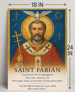 Saint Fabian Poster PosterGoat