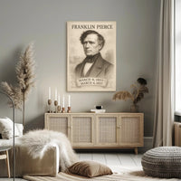 Franklin Pierce Poster Art Print for Home Decor and Vintage Aesthetic PosterGoat