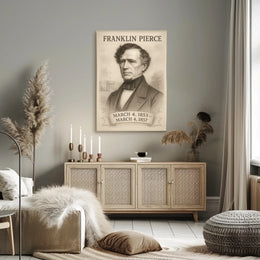 Franklin Pierce Poster Art Print for Home Decor and Vintage Aesthetic PosterGoat
