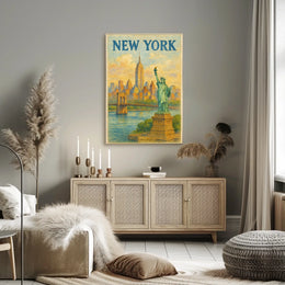 New York City Landmarks Poster