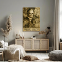 Herbert Hoover 31st President of the United States Double Exposure Poster