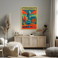 Madison Capitol Scene Poster