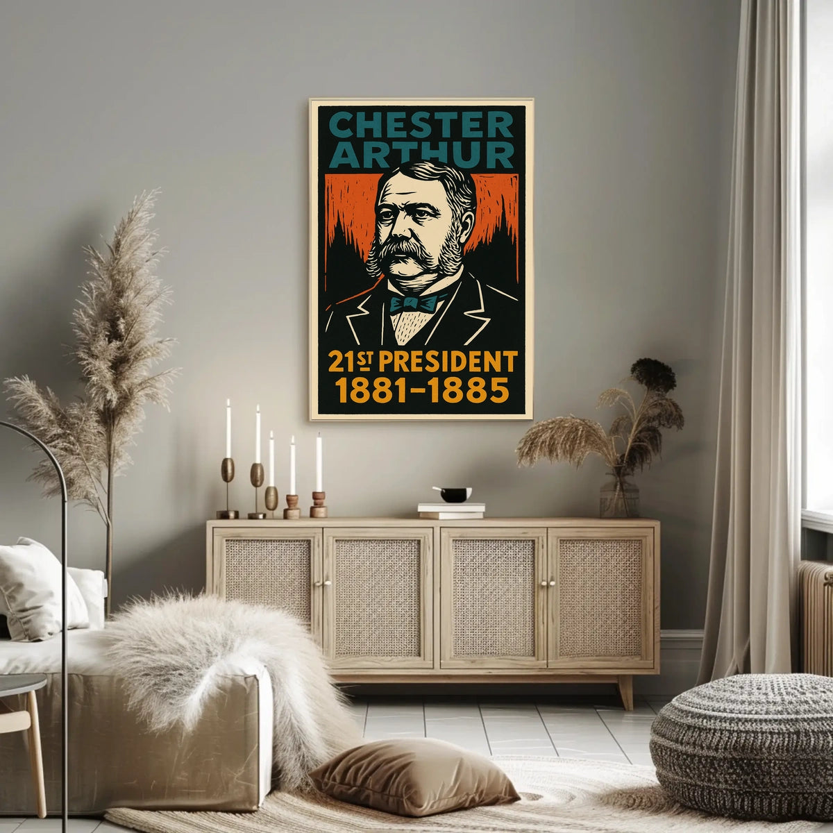 Chester Arthur 21st President Poster