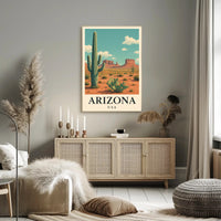 Arizona Desert Adventure Travel Poster