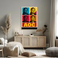 AOC Pop Art Portrait Poster