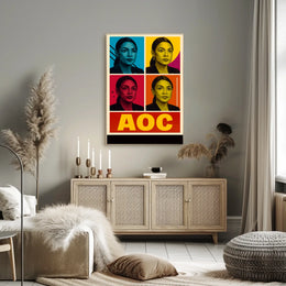 AOC Pop Art Portrait Poster