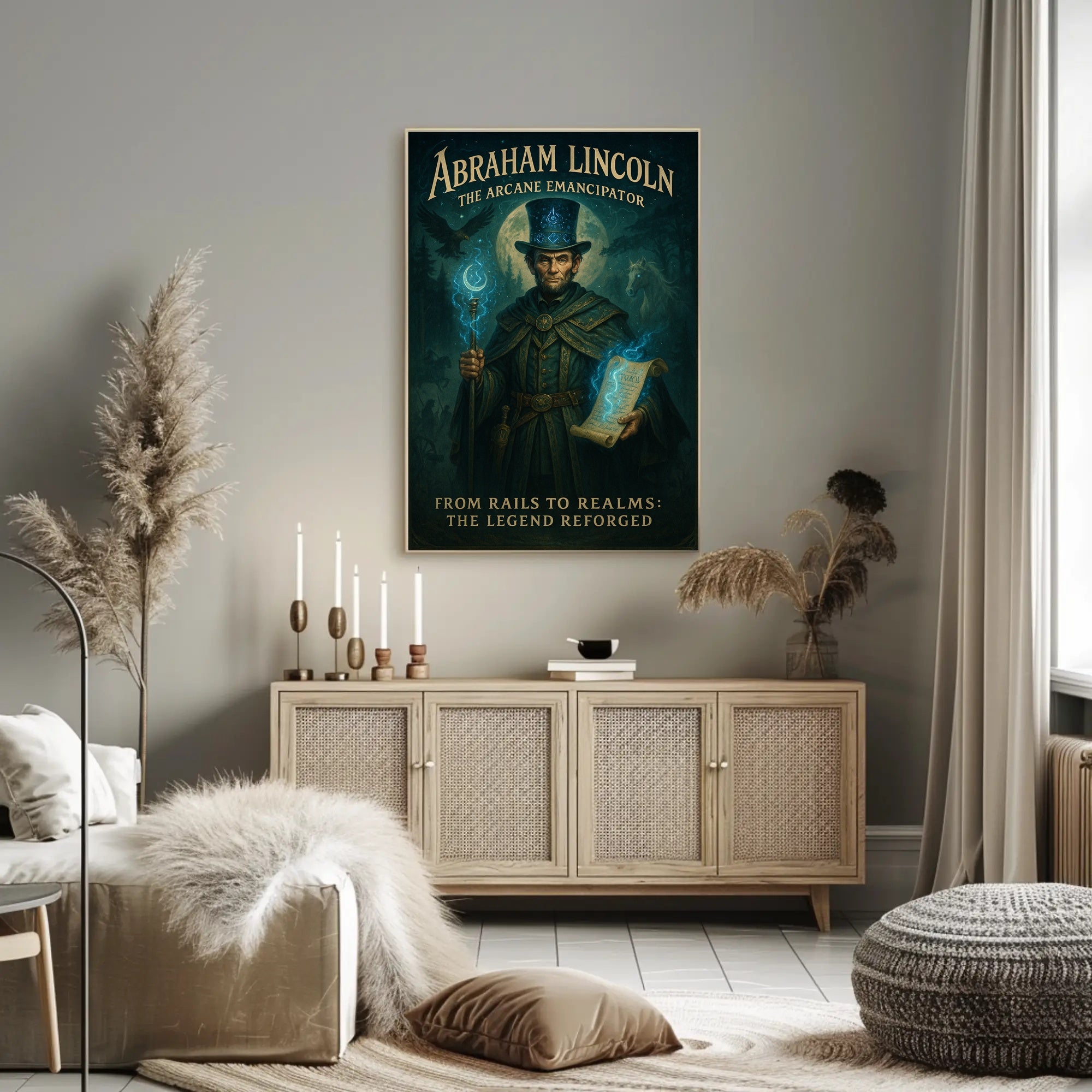 Abraham Lincoln The Arcane Emancipator Poster PosterGoat