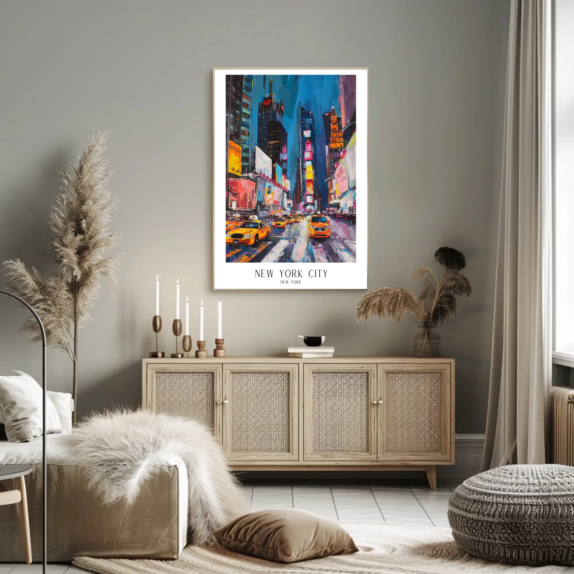 Energetic New York City Vibes: Urban or Cityscape Poster PosterGoat