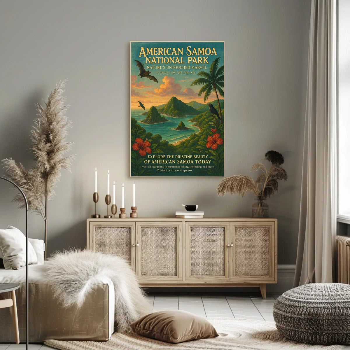 National Park of American Samoa Travel Poster