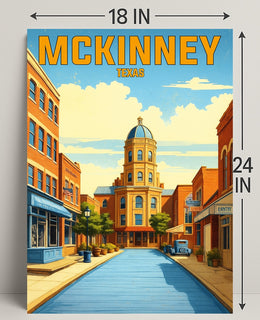 McKinney, Texas Poster PosterGoat