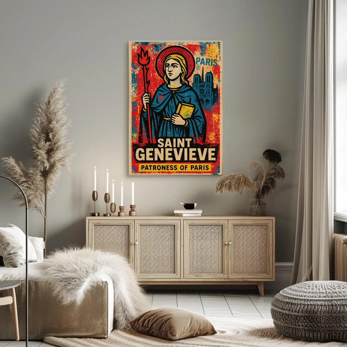 Saint Genevieve Patroness Of Paris Poster