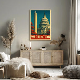 Washington Landmarks Poster