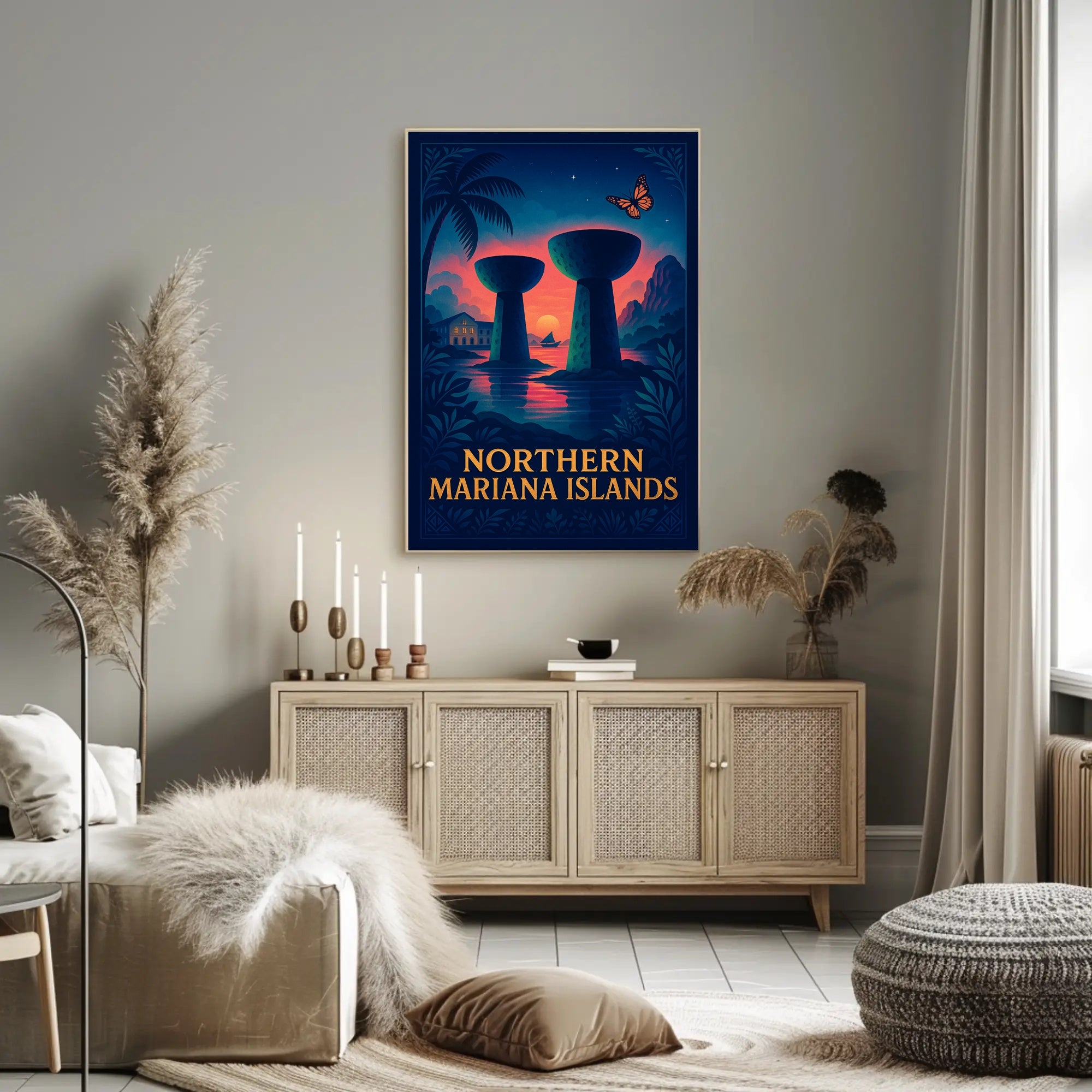 Northern Mariana Islands Tropical Poster