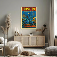 Boston A Celebration of History and Modernity Poster PosterGoat