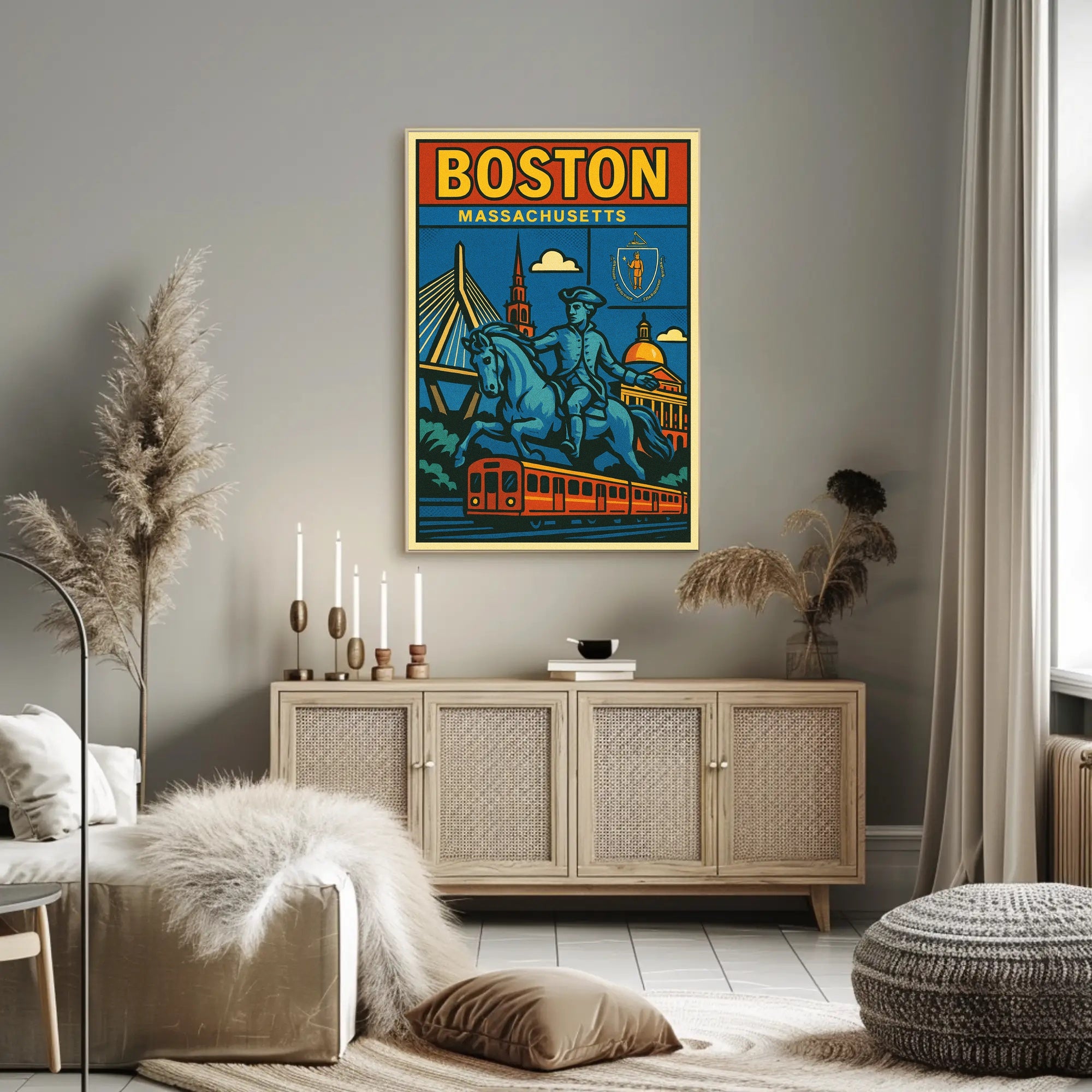 Boston A Celebration of History and Modernity Poster PosterGoat