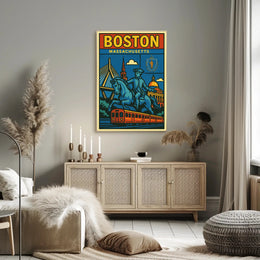 Boston A Celebration of History and Modernity Poster PosterGoat