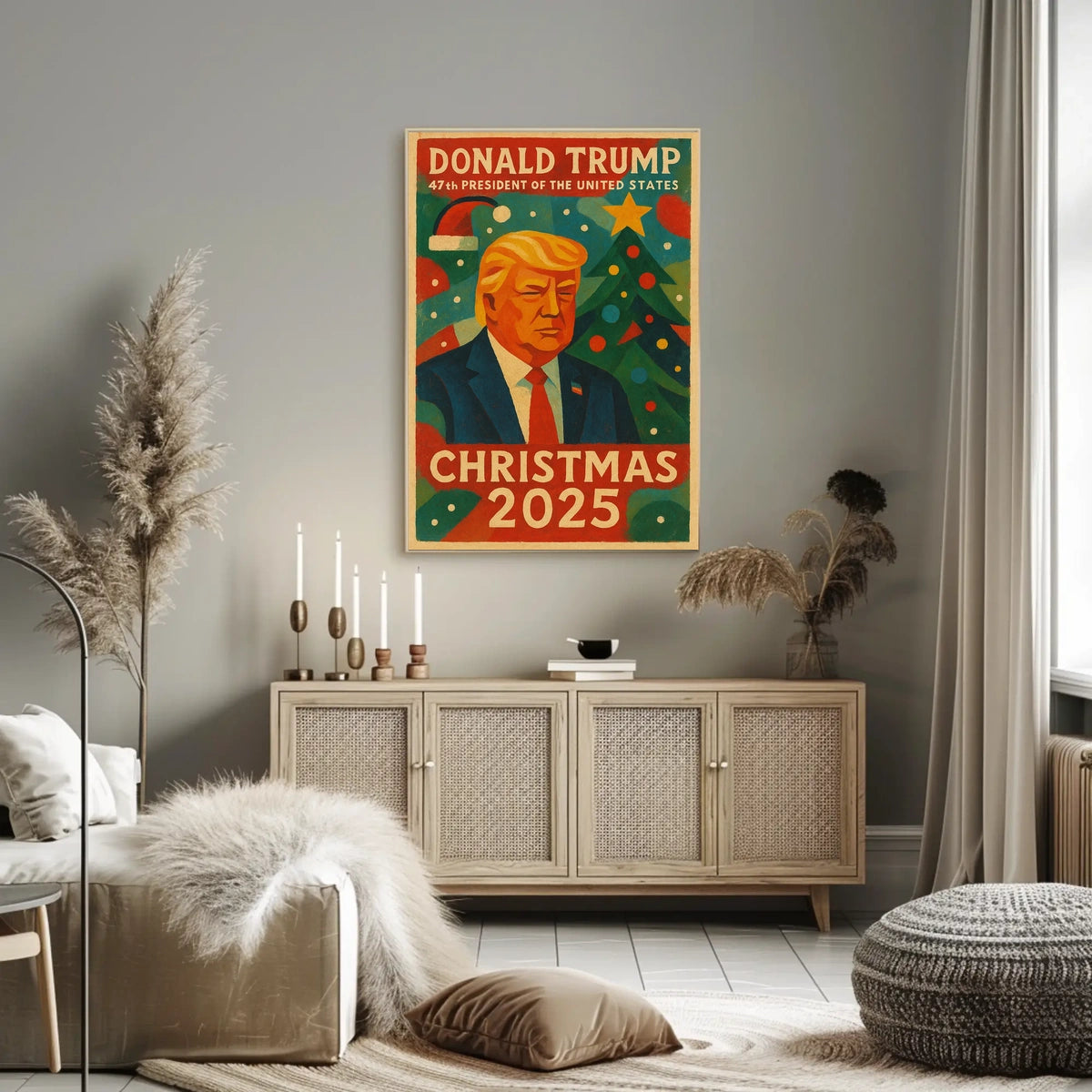 Donald Trump Christmas 2025 Political or Propaganda Poster