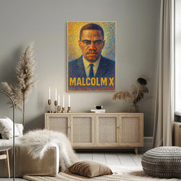 Malcolm X A Vision In Color Poster