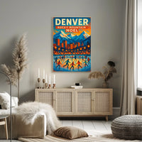 Denver Rocky Mountain Noel Poster