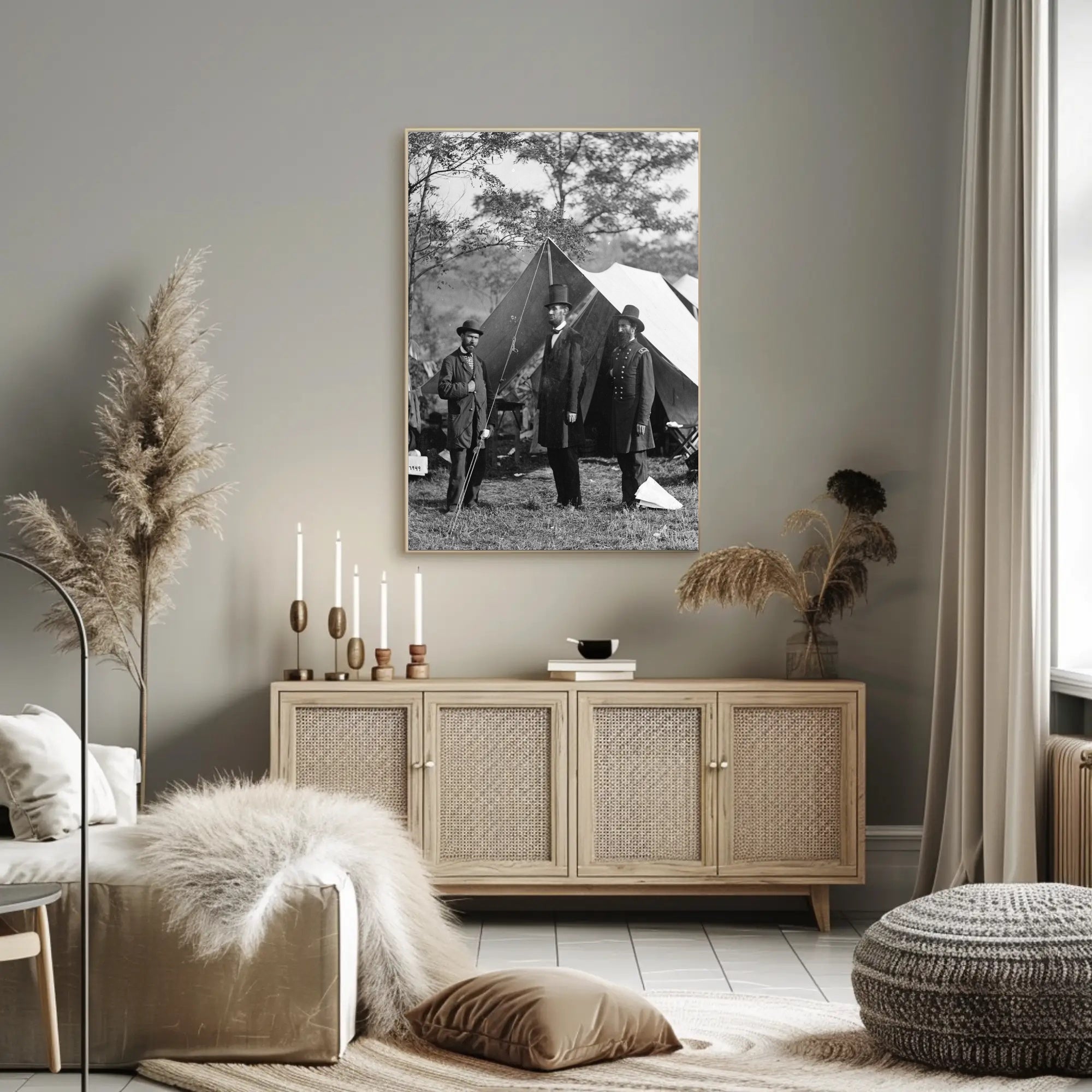 Abraham Lincoln Contemplative Oil Painting Poster Art PosterGoat