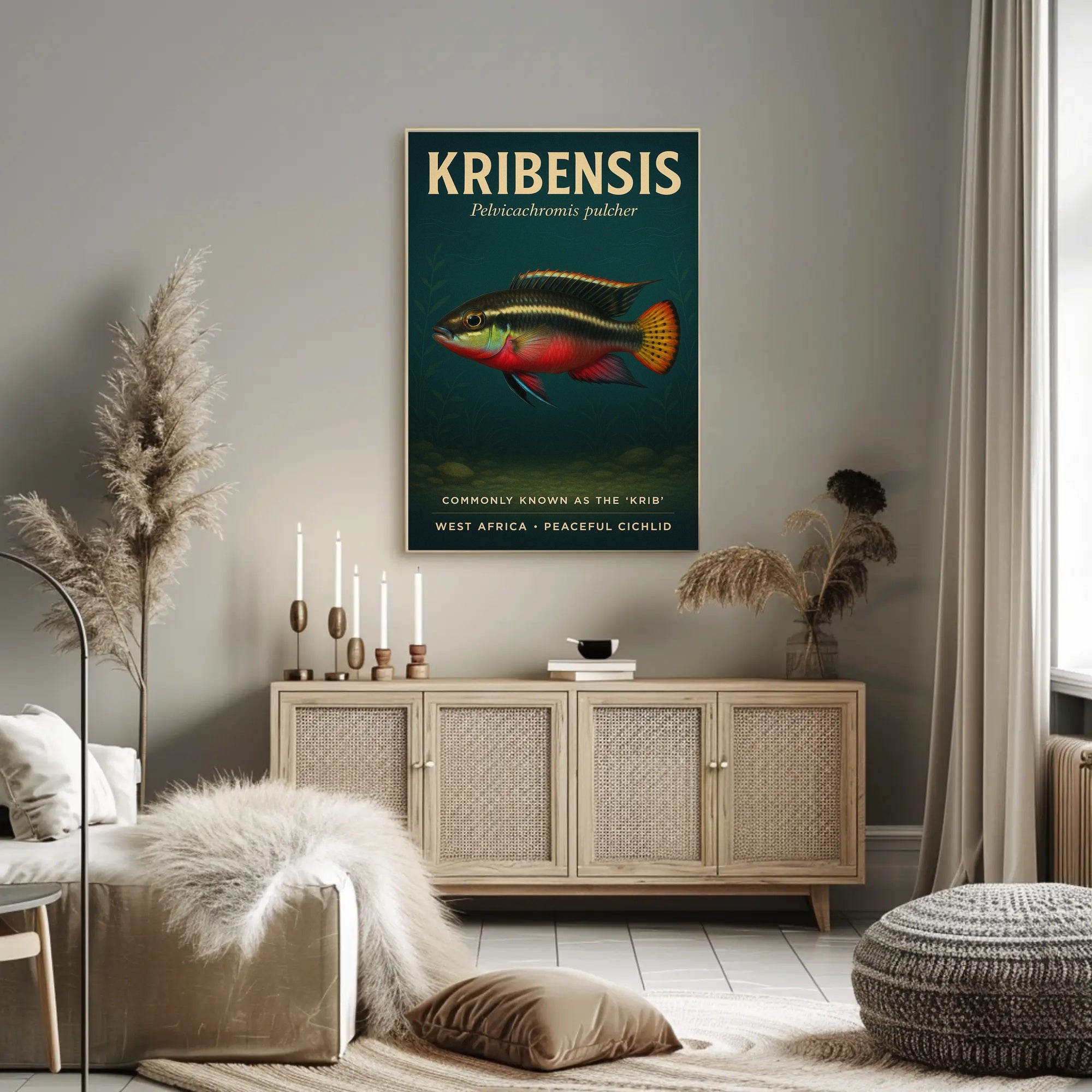 Kribensis The Peaceful Cichlid Poster PosterGoat