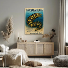 Snowflake Eel Saltwater Fish Poster