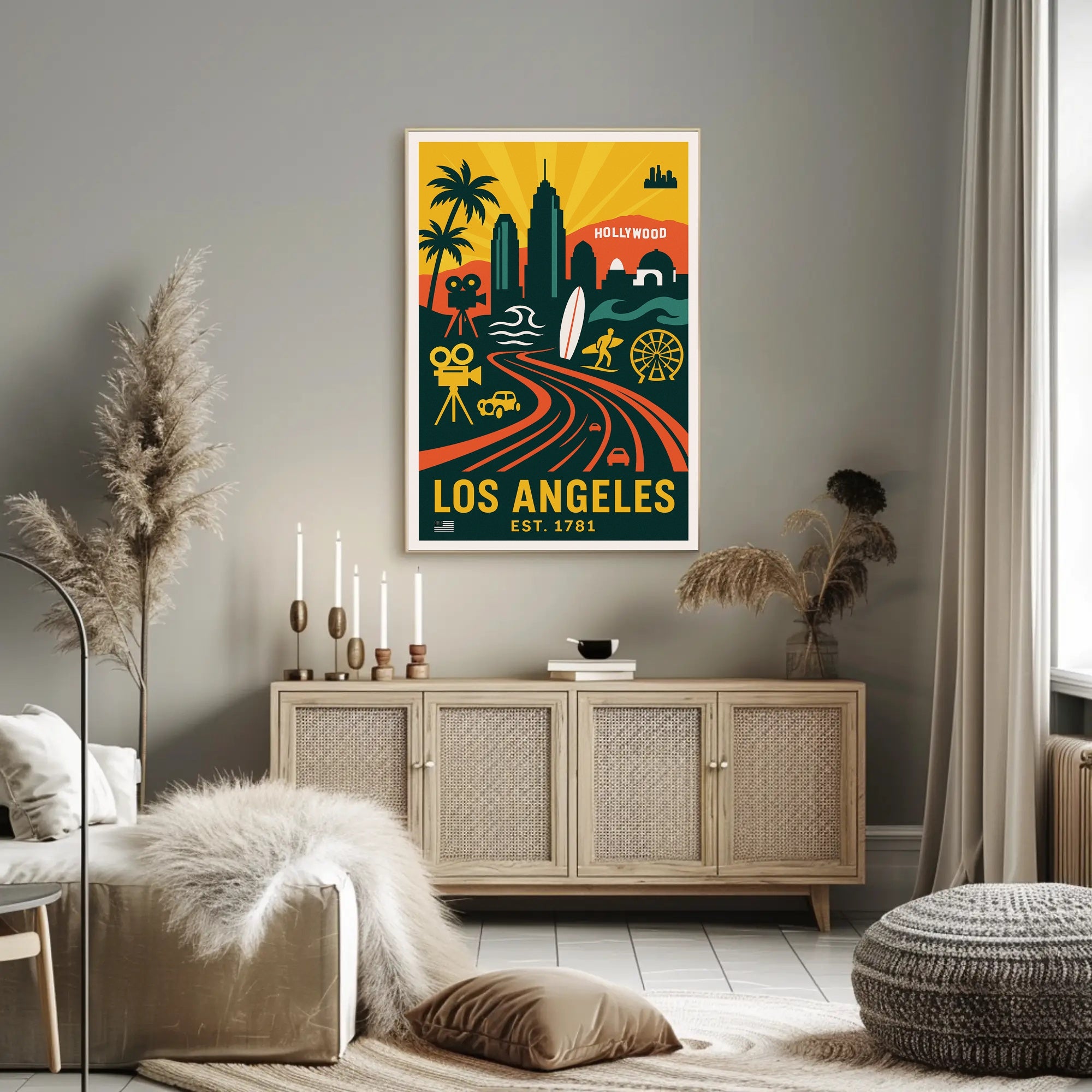 Los Angeles City of Dreams Poster PosterGoat