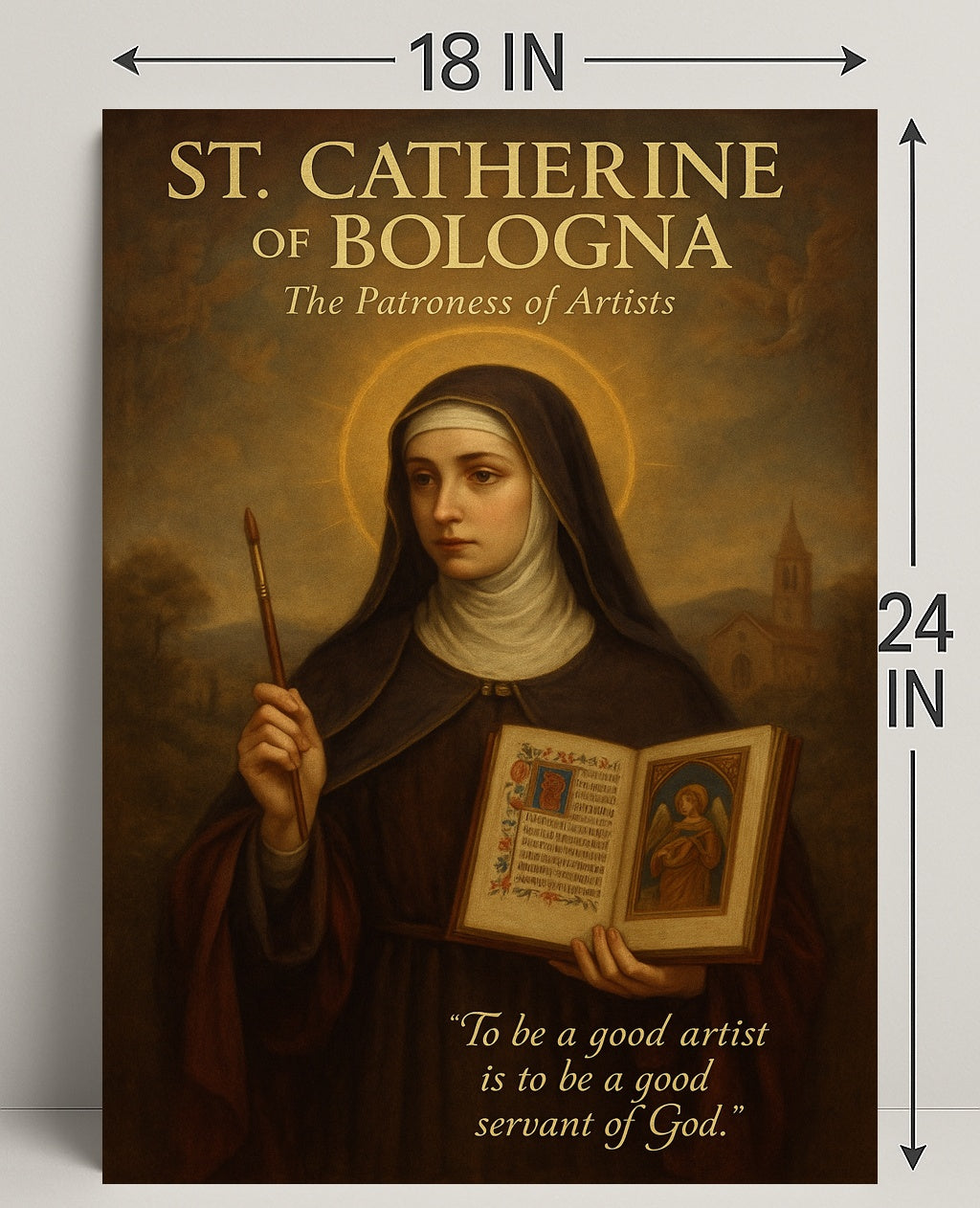 St. Catherine Of Bologna The Patroness Poster