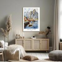 Lofoten Islands Artwork Poster PosterGoat