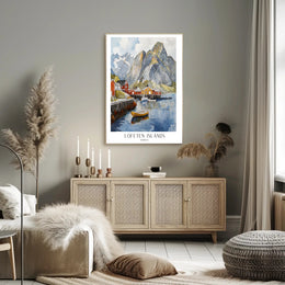 Lofoten Islands Artwork Poster PosterGoat