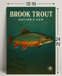 Brook Trout Nature's Gem Wall Art Print PosterGoat