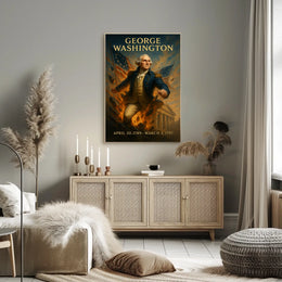 George Washington Vintage Patriotic Historical Poster