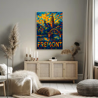 Fremont Vibrant Cityscape Poster