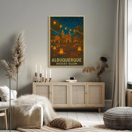 Albuquerque Desert Glow Poster