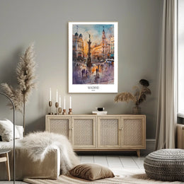 Madrid Cityscape Poster