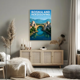 Bosnia and Herzegovina A Land of Bridges and Beauty Poster PosterGoat