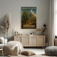 Organ Pipe Cactus Arizona Desert Poster