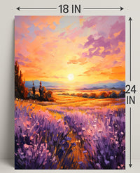 Lavender Sunset Poster