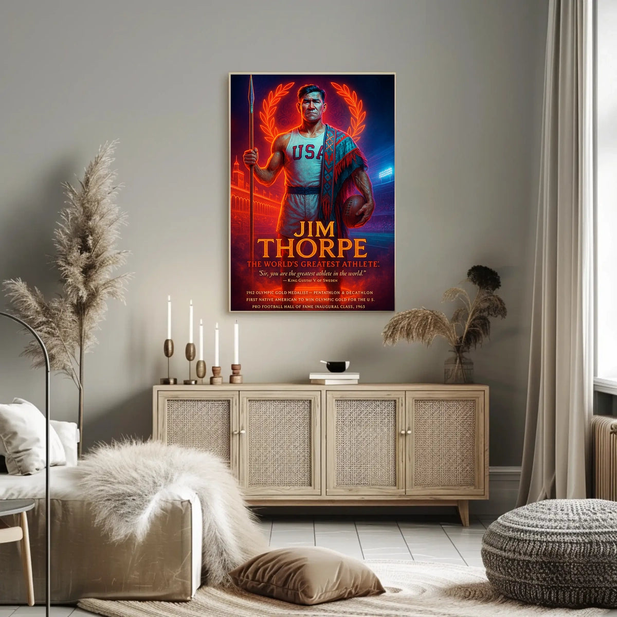 Jim Thorpe Legendary Athlete Jim Thorpe Poster