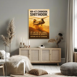 HH-47 Chinook Helicopter Poster