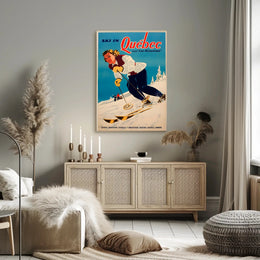 Ski in Québec and Lac Beauport Poster PosterGoat