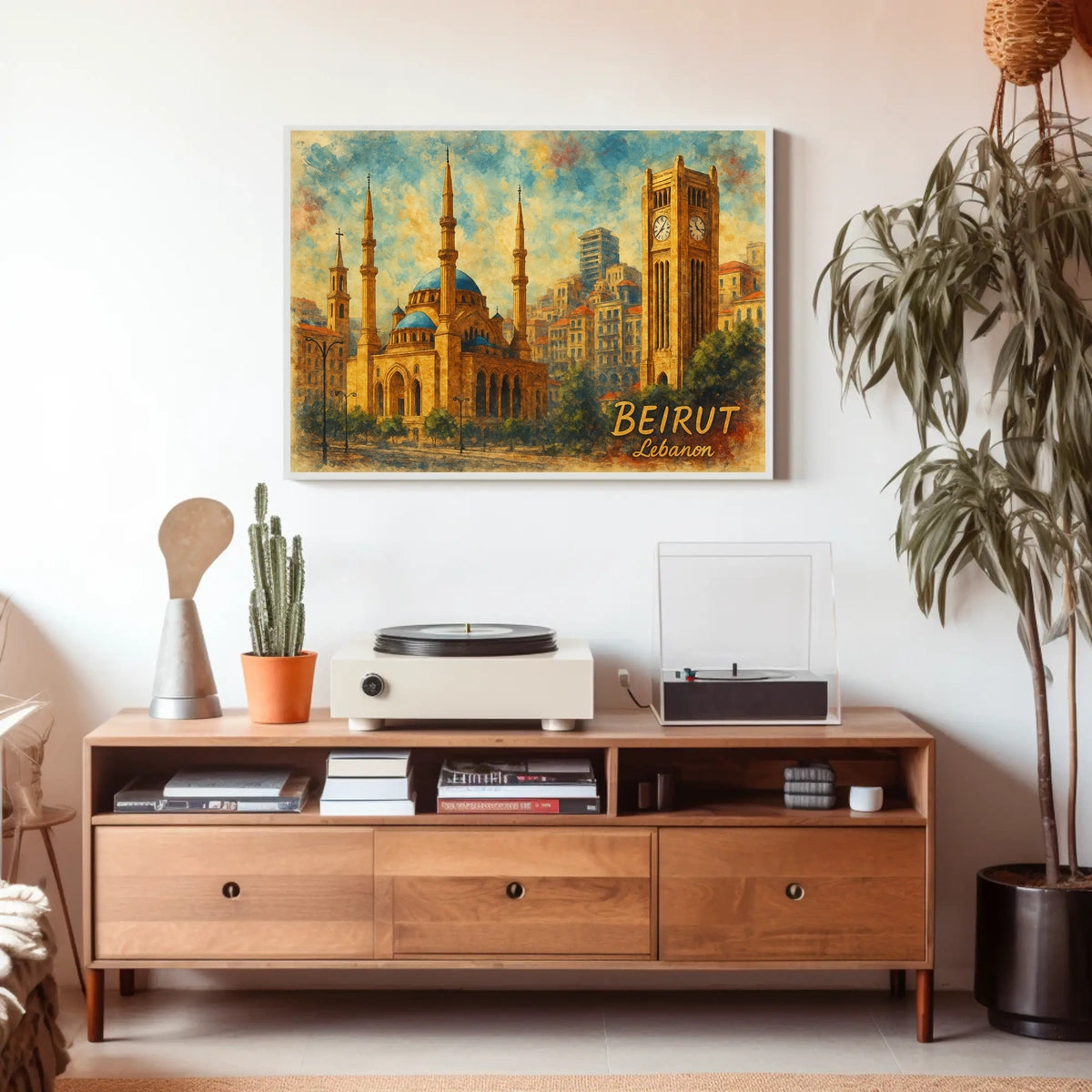 Beirut Landmarks Poster