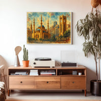 Beirut Landmarks Poster