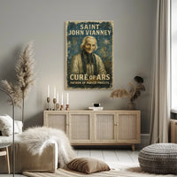 Saint John Vianney Revered Clerical Art Poster