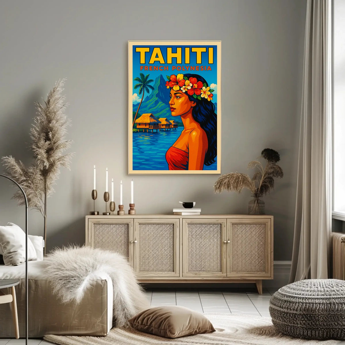 Tahiti French Polynesia Poster