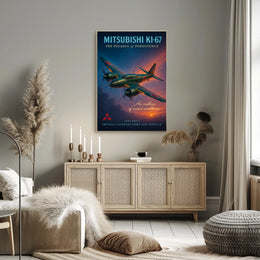 Mitsubishi Ki-67 The Pegasus of Persistence Poster