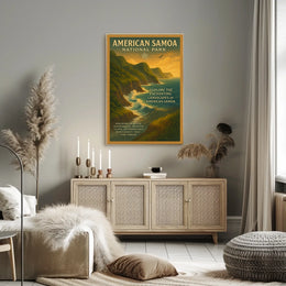 American Samoa Scenic Travel Adventure National Park Poster