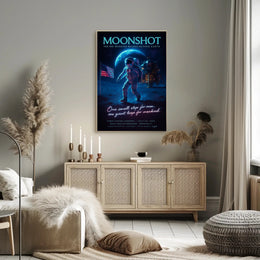 Moonshot – First Lunar Landing Poster PosterGoat